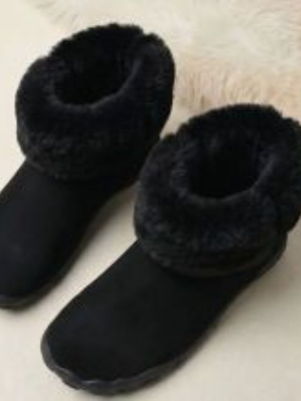 NWT Hike Footwear Cozely Barefoot Boots Black Faux Fur EU 42/42.5 US 11/11.5